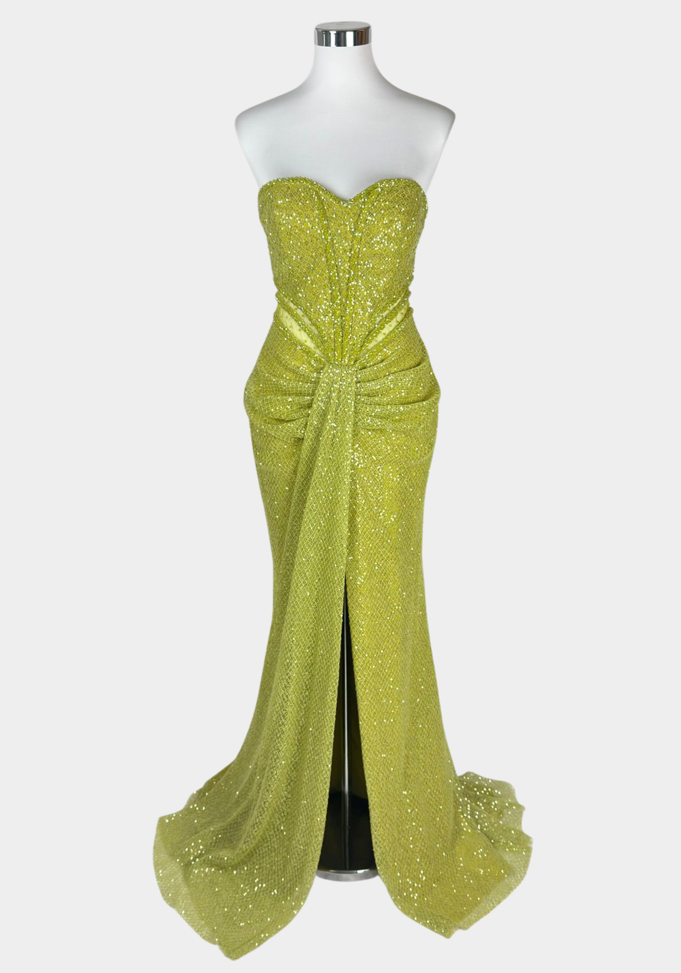 robe de soirée femme vert pistache