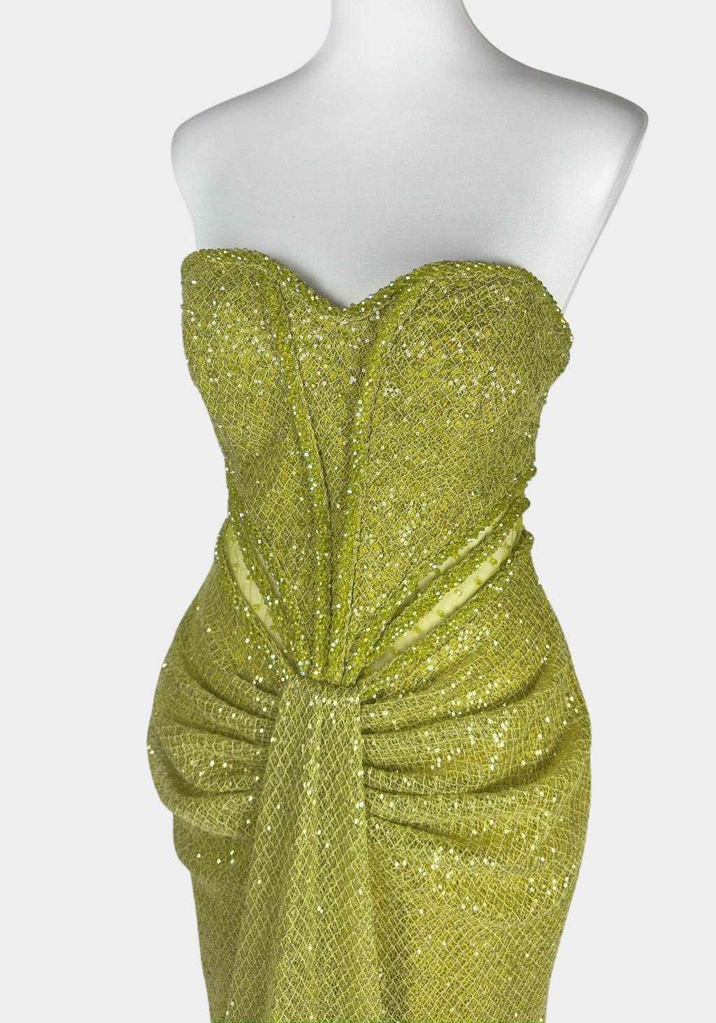 robe de soirée femme vert pistache