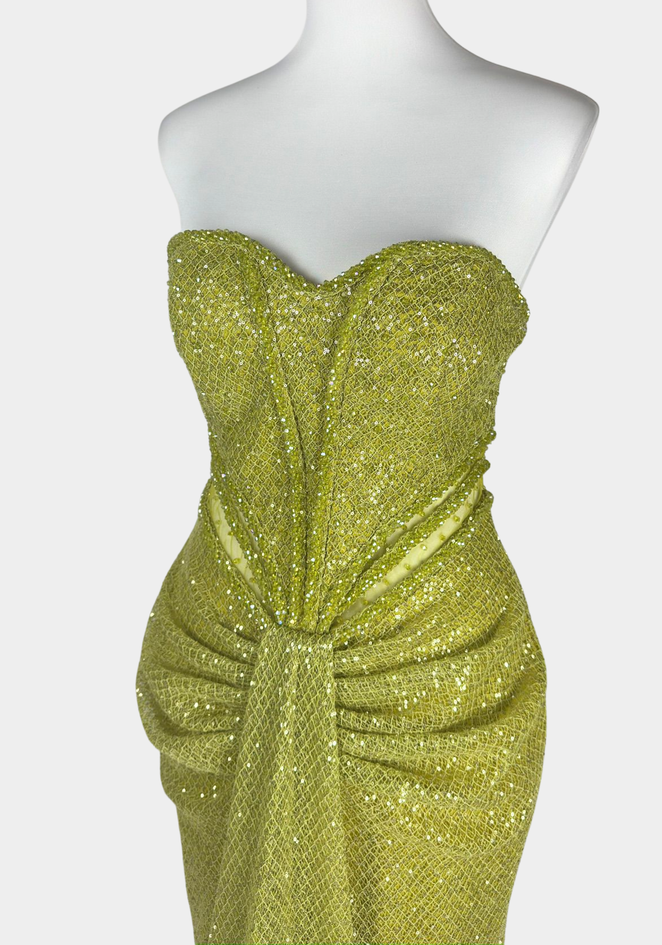 robe de soirée femme vert pistache