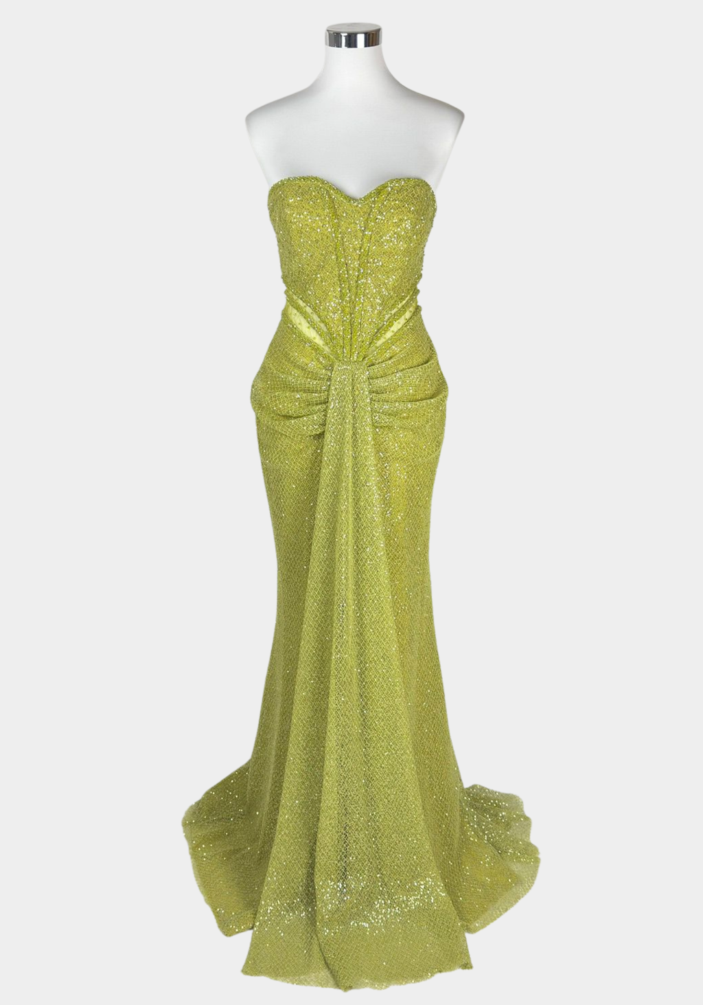 robe de soirée femme vert pistache