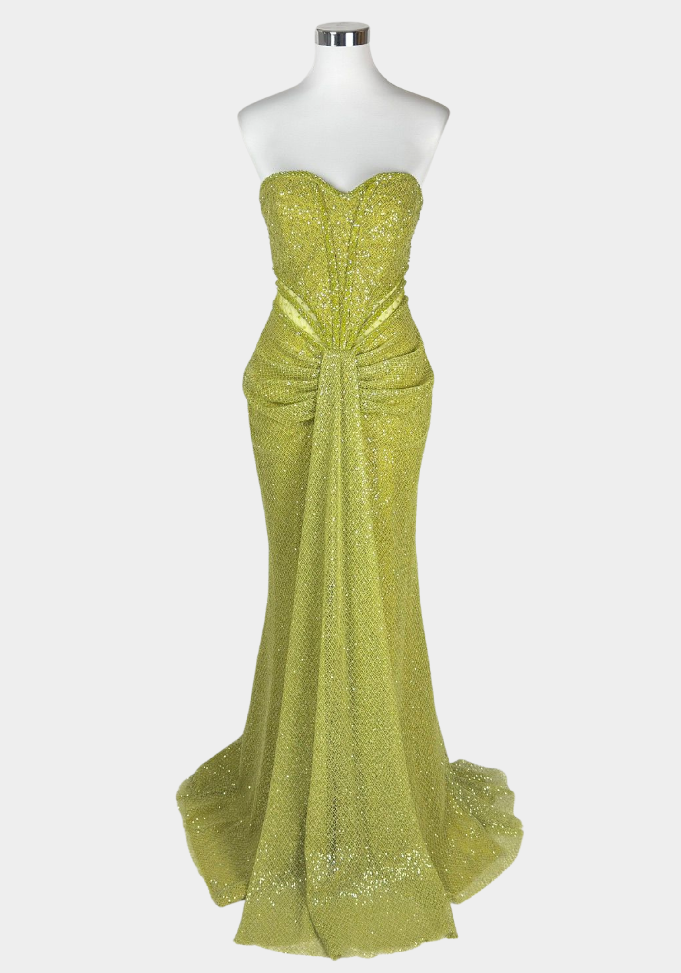 robe de soirée femme vert pistache